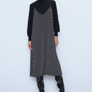 Polka Dot Spaghetti Strap Slip Dress